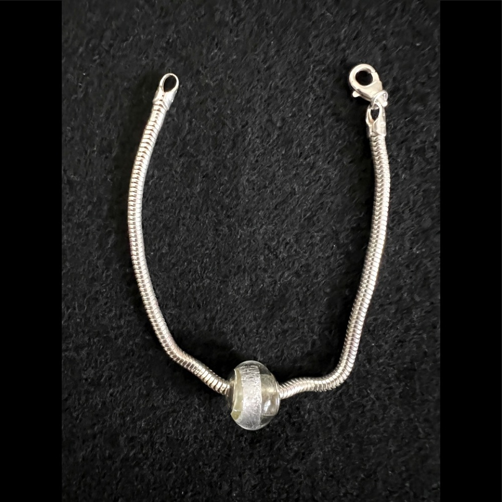 925 silver bracelet with Italian charm